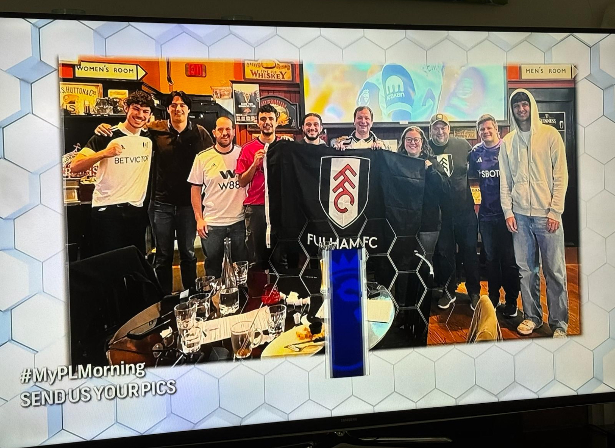 Fulham Boston fans at Magoun's Saloon