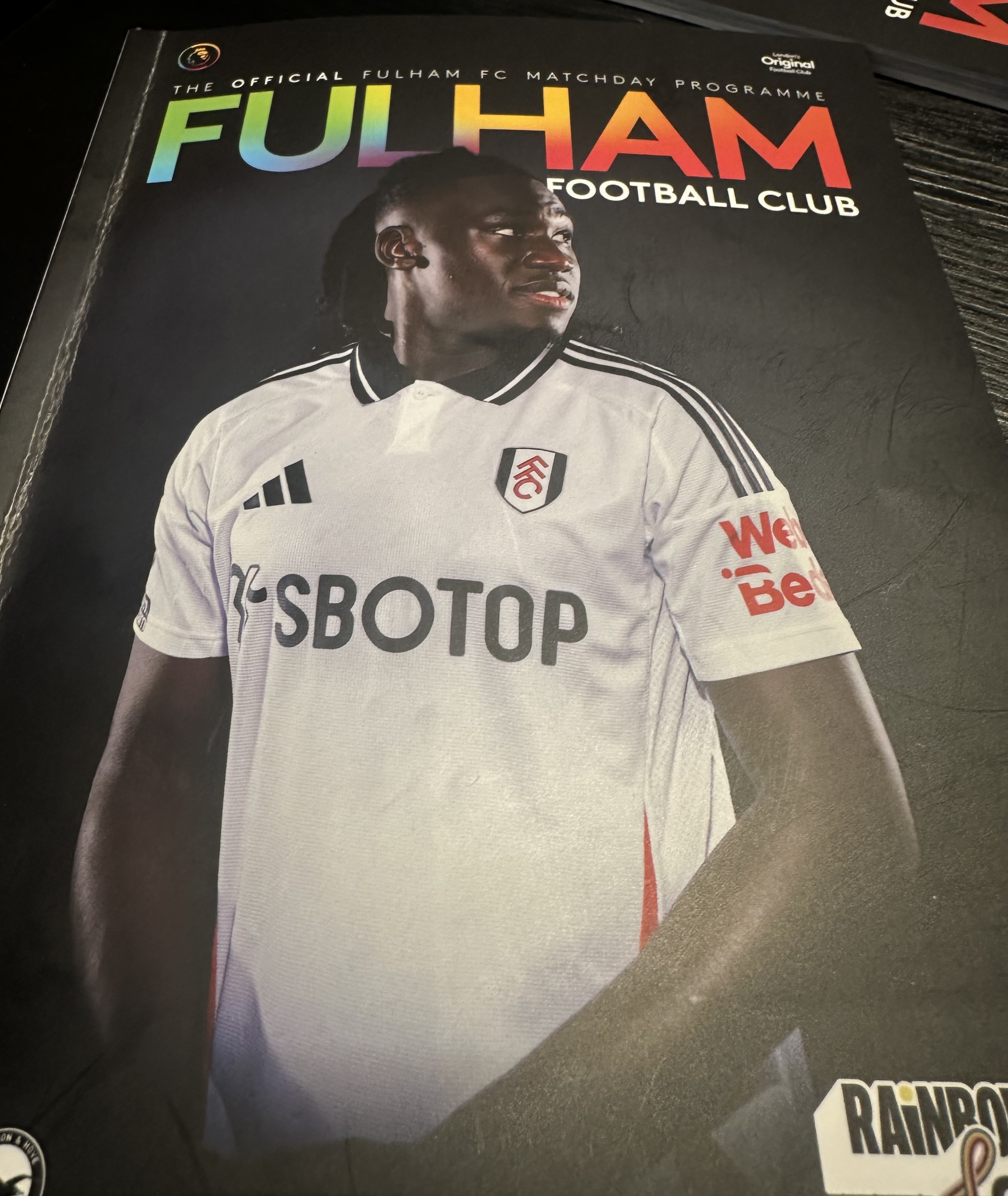 Official Fulham FC matchday programme